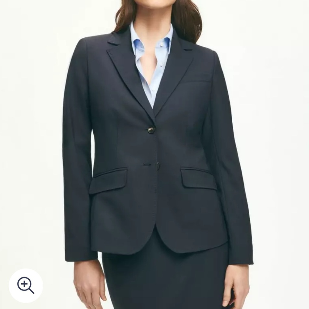 BRAND NEW BROOKS BROTHERS ESSENTIAL WOOL BLAZER NAVY